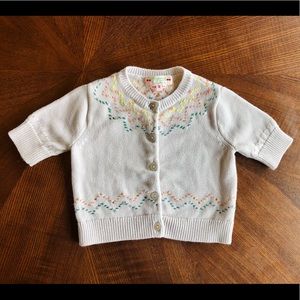 Bonpoint Knit Cardigan, half sleeve 3T